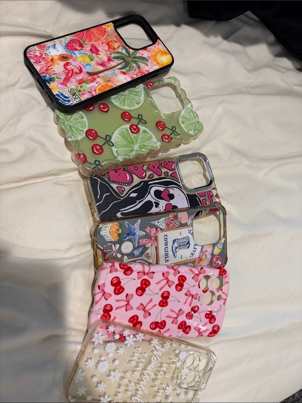 Pink Cherry & Lime Decorative Phone Case Collection - Generic